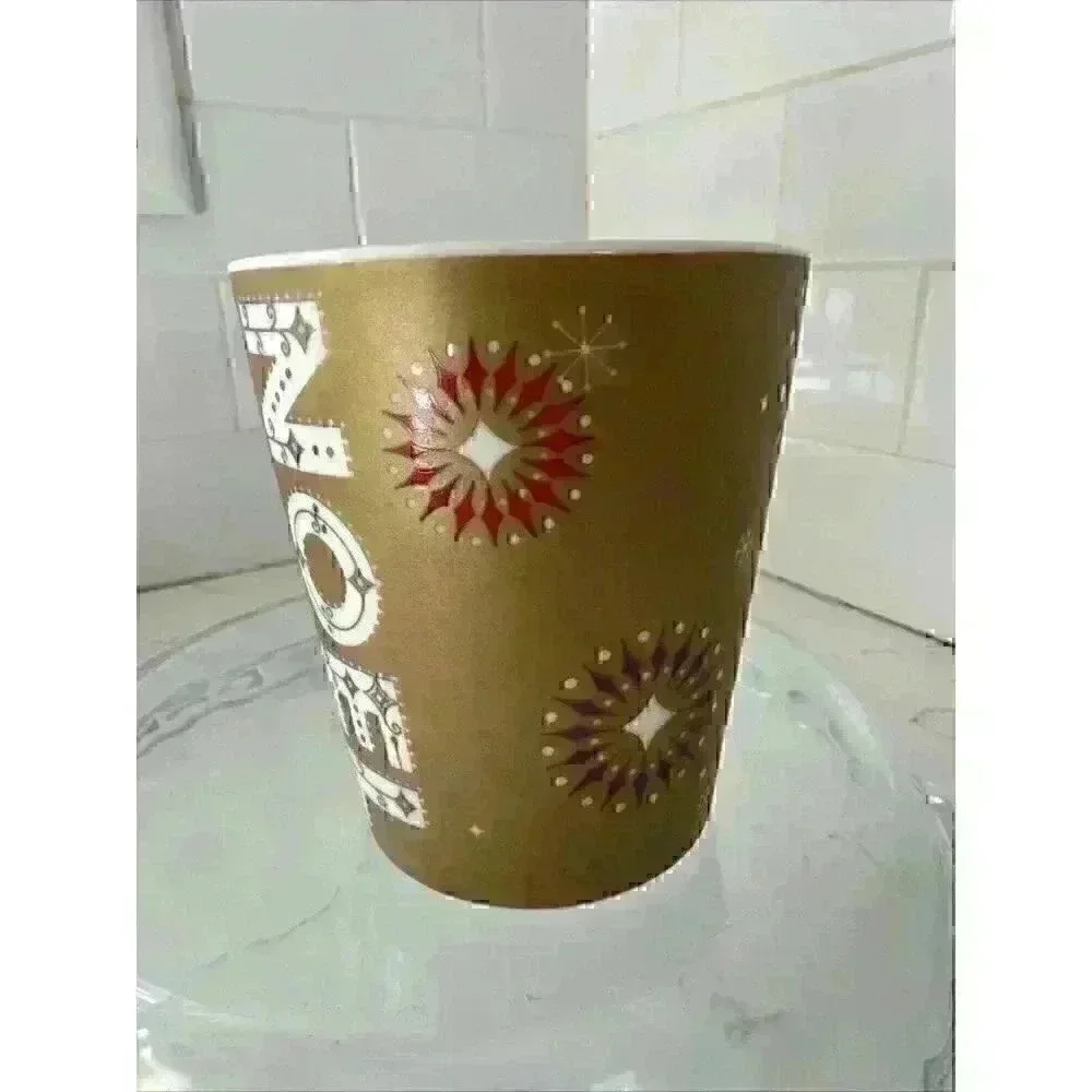 2006 Starbucks NOEL Gold Christmas Holiday Coffee Mug 14 oz